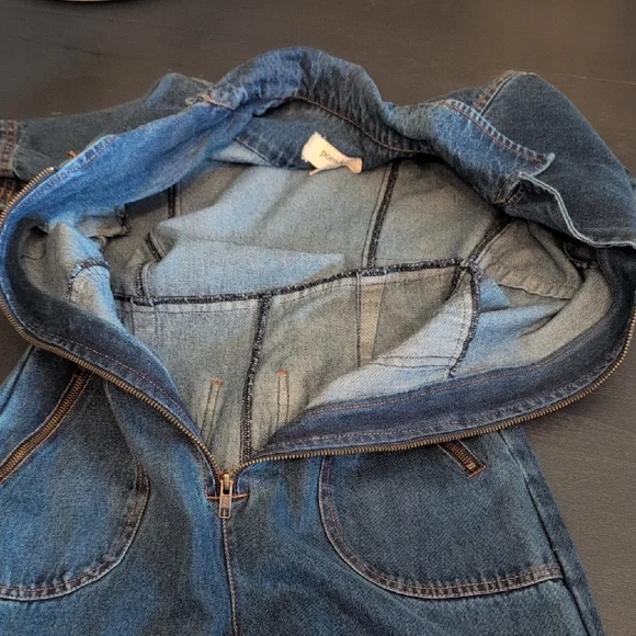 Porridge Anthropologie Blue Denim Maggie JumpSuit - Picture 8 of 10